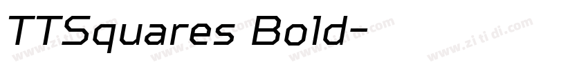TTSquares Bold字体转换